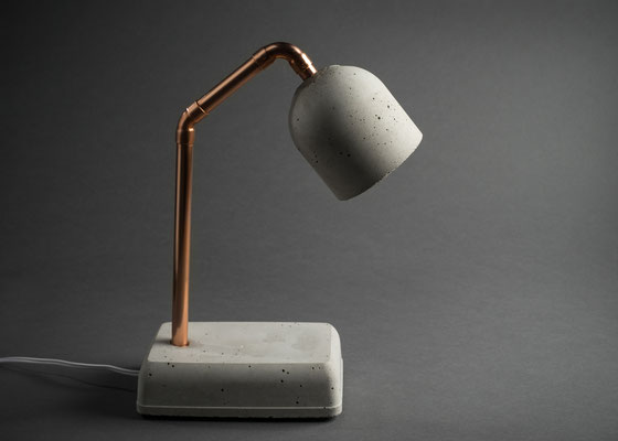 concrete lamp, bedside lamp
