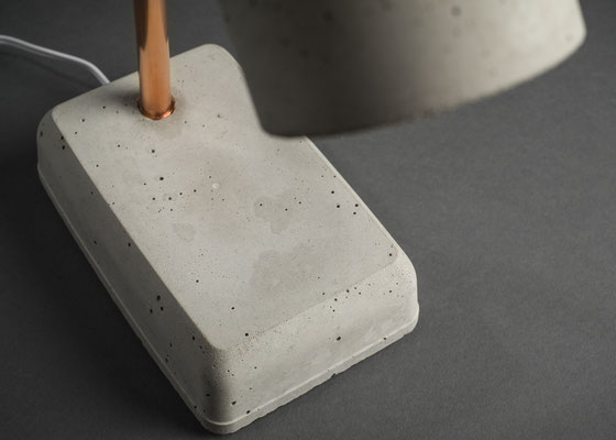 concrete lamp, bedside lamp