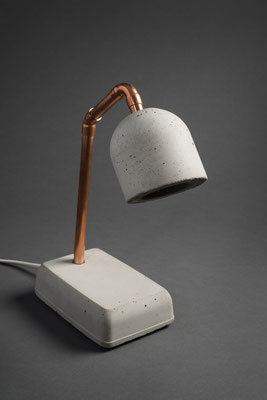 Beton Nachttischlampe mit LED