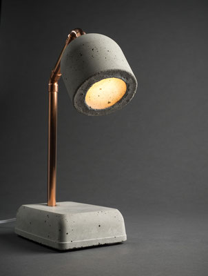 Beton Nachttischlampe mit LED