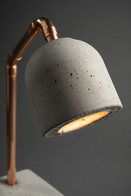 concrete lamp, bedside lamp