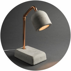 Betonlampe, Beton Nachttischlampe