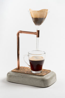 concrete coffee maker for pour over coffee