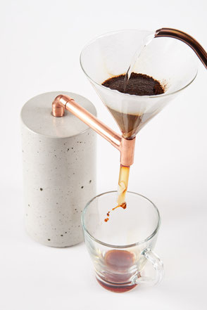Beton Kaffeezubereiter für Pour Over Filterkaffee, 