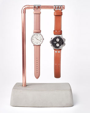 Uhrenhalter für zwei Armbanduhren im BetonDesign