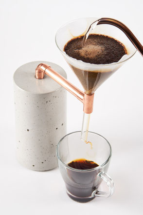Beton Kaffeezubereiter für Pour Over Filterkaffee